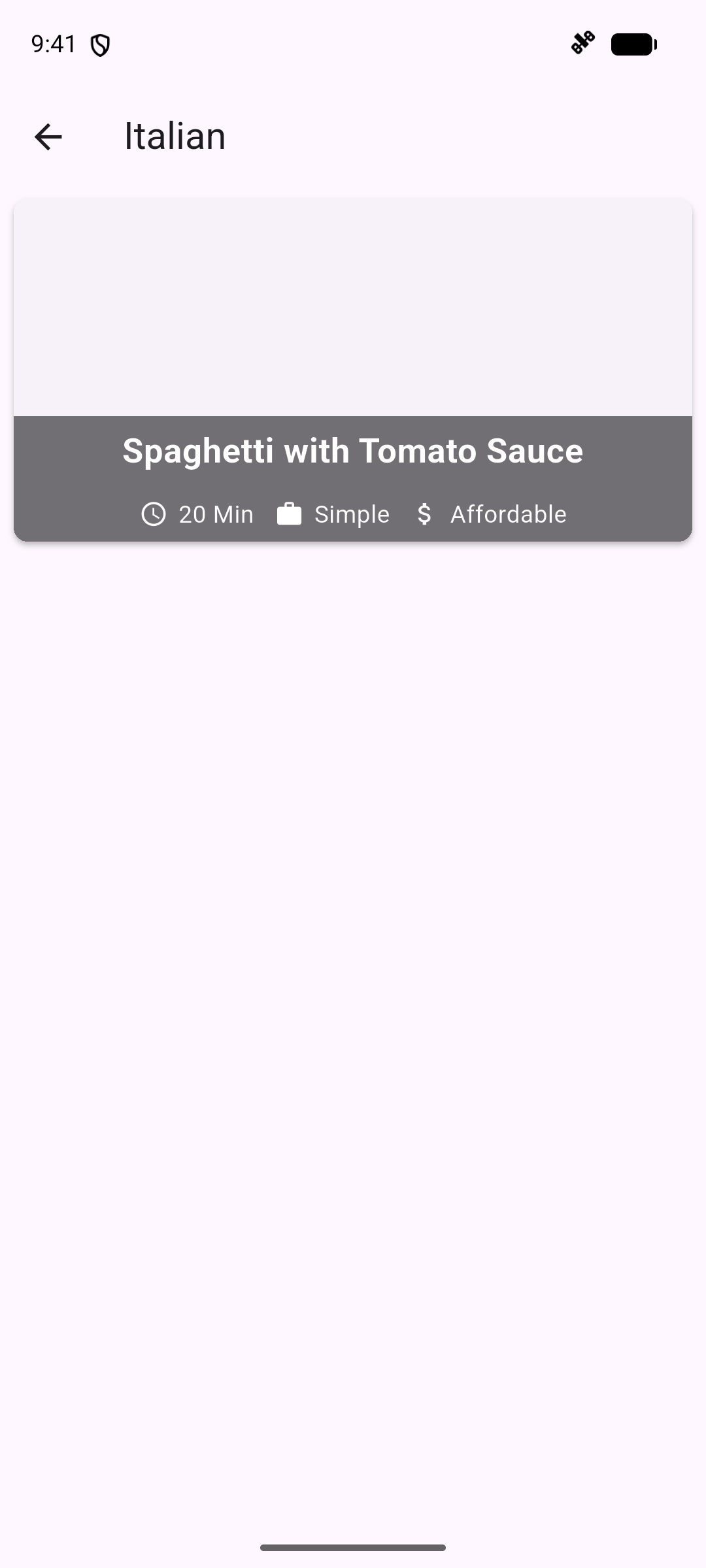 meals-list Screen