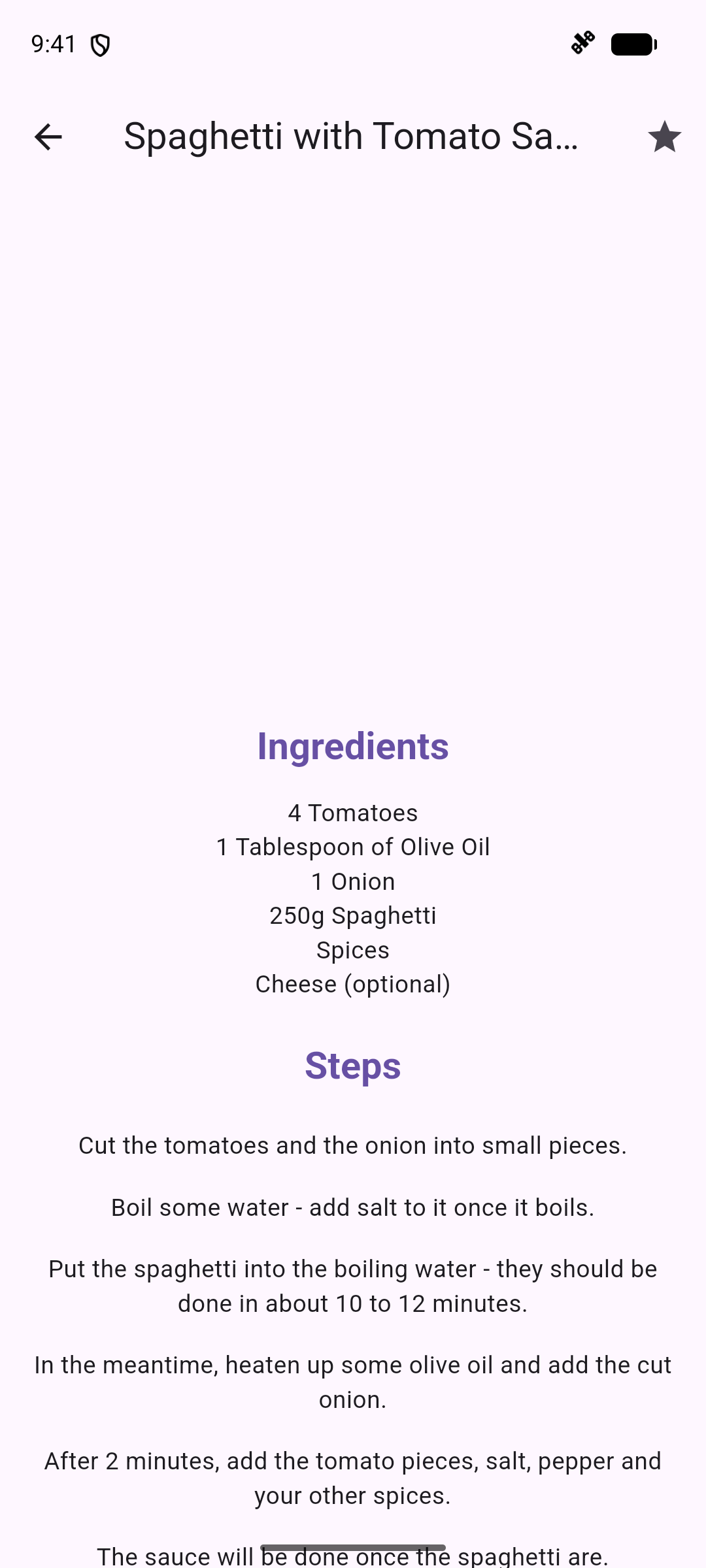 meal-detail Screen